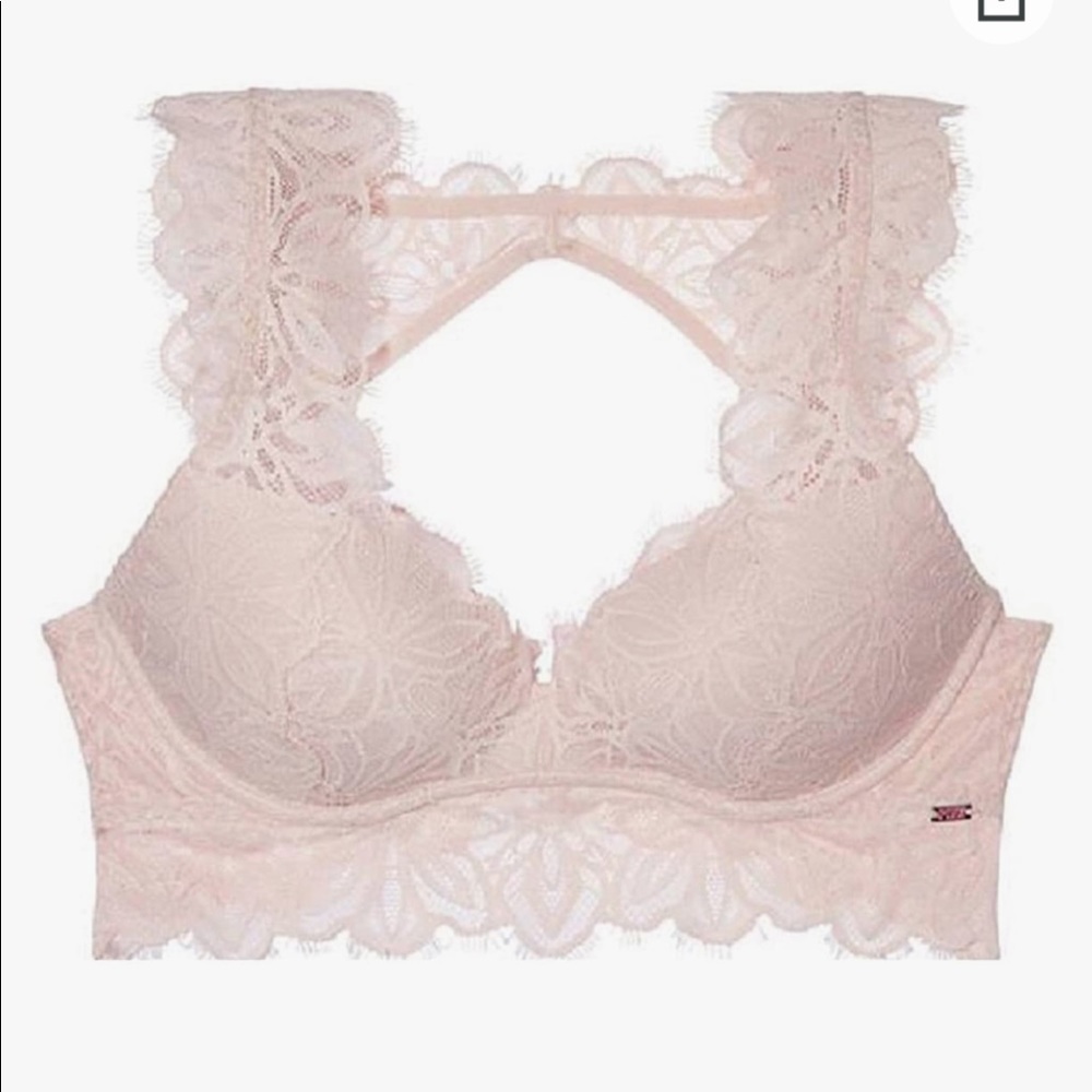 NWOT PINK Victoria’s Secret Date Push Up Bralette!